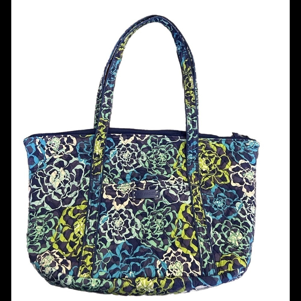 Vera Bradley Miller Travel bag in Sky Blue pattern  L Bag Carry On Handle SLOT